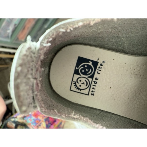 Vintage Stride Rite Baby Booties Size 3.5 Leather Upper Cute Sweet Retro - Picture 5 of 7